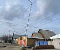 В Семее упали столбы освещения