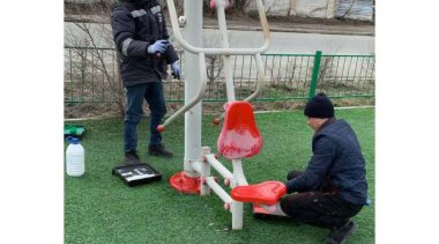 Ведется текущий ремонт общественных пространств, введенных в эксплуатацию несколько лет назад